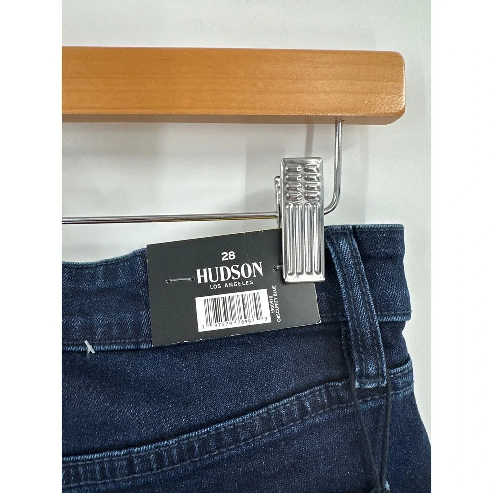 Hudson Mid Rise Straight Leg Jeans Dark Wash 6 NWT